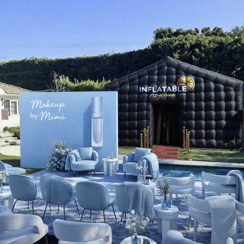 corporate-makeup-party-rentals-graduation-party-rentals-inflatable-tent
